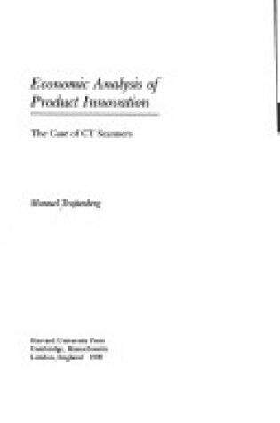 Cover of Economic Analysis of Product Innovation