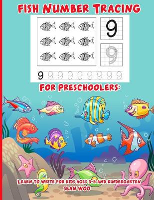 Book cover for Fish Number Tracing for Preschoolers