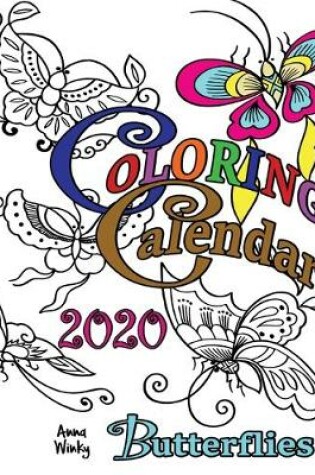 Cover of Coloring Calendar 2020 Butterflies