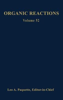 Cover of Organic Reactions, Volume 52