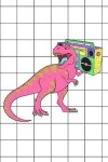 Book cover for 90s Retro Dinosaur