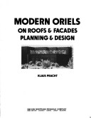 Book cover for Planning and Design of Modern Oriels on Roofs and Facades