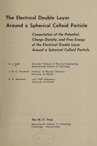 Cover of Electrical Double Layer Around a Spherical Colloid Particle