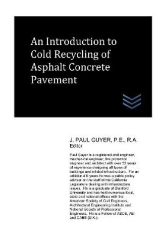 Cover of An Introduction to Cold Recycling of Asphalt Concrete Pavement