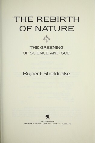 Cover of Rebirth of Nature h/c (Ind)