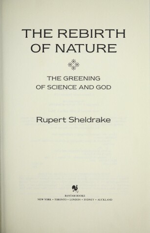 Book cover for Rebirth of Nature h/c (Ind)