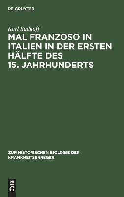 Book cover for Mal Franzoso in Italien in Der Ersten Hälfte Des 15. Jahrhunderts