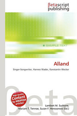 Book cover for Alland