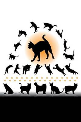 Book cover for The Jumping, Playing Cat Silhouette Journal