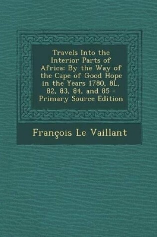 Cover of Travels Into the Interior Parts of Africa