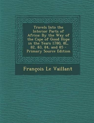 Book cover for Travels Into the Interior Parts of Africa