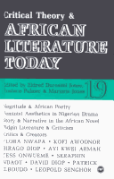 Book cover for Critical Theory & African Literature Today