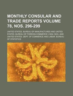 Book cover for Monthly Consular and Trade Reports Volume 78, Nos. 296-299