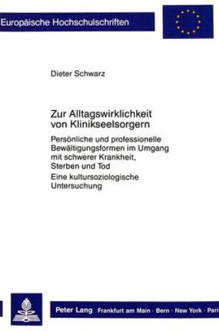 Cover of Zur Alltagswirklichkeit Von Klinikseelsorgern