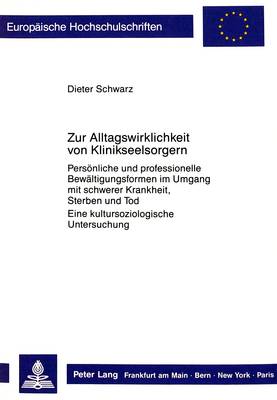 Book cover for Zur Alltagswirklichkeit Von Klinikseelsorgern