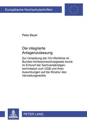 Book cover for Die Integrierte Anlagenzulassung