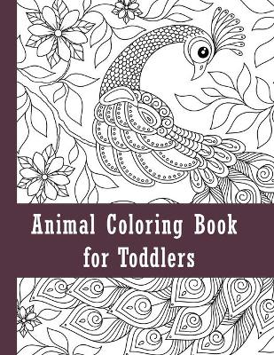 Book cover for Animal coloring book for toddlers