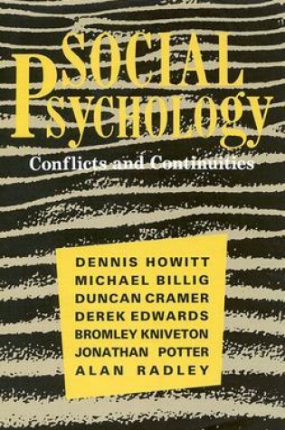 Cover of Social Psychology: Conflicts and Continuities