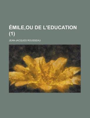 Book cover for Emile, Ou de L'Education (1)