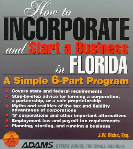 Cover of How to Incorporate and Start a Business in Florida