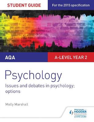 Book cover for AQA Psychology Student Guide 3: Issues and debates in psychology; options