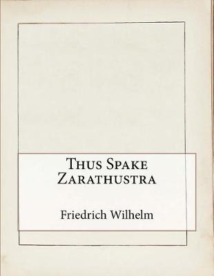 Book cover for Thus Spake Zarathustra