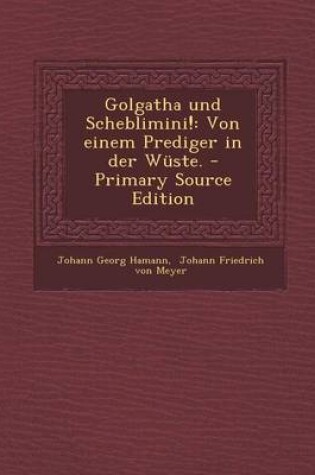 Cover of Golgatha Und Scheblimini!