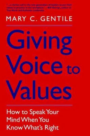 Cover of Giving Voice to Values