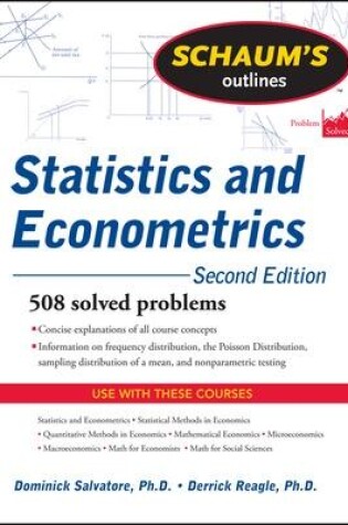 Cover of Schaum's Outline of Statistics and Econometrics, Second Edition