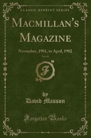 Cover of Macmillan's Magazine, Vol. 85