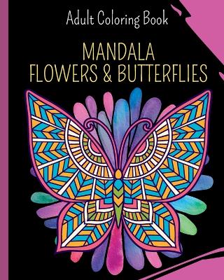 Book cover for Mandala Flowers and Butterflies