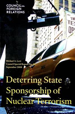 Cover of Deterring State Sponsorship of Nuclear Terrorism