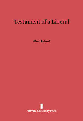 Book cover for Testament of a Liberal