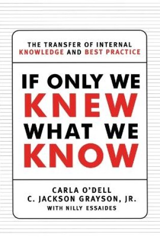 Cover of If Only We Knew What We Know