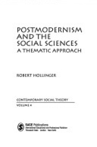 Cover of Postmodernism and the Social Sciences