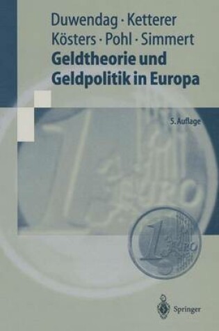 Cover of Geldtheorie und Geldpolitik in Europa