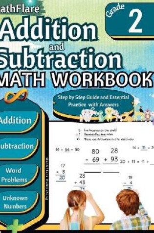 Cover of Addition and Subtraction Math Workbook 2nd Grade