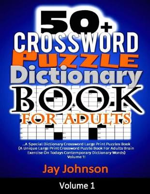 Book cover for 50+ Crossword Puzzle Dictionary Book for Adults