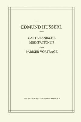 Book cover for Cartesianische Meditationen Und Pariser Vortrage