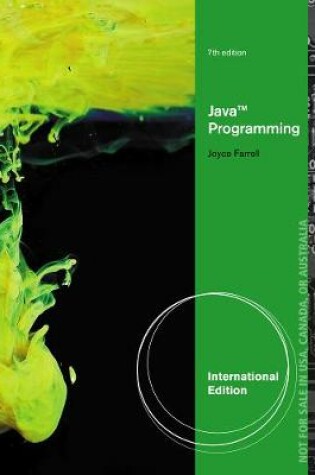 Cover of Java Programming, International Edition