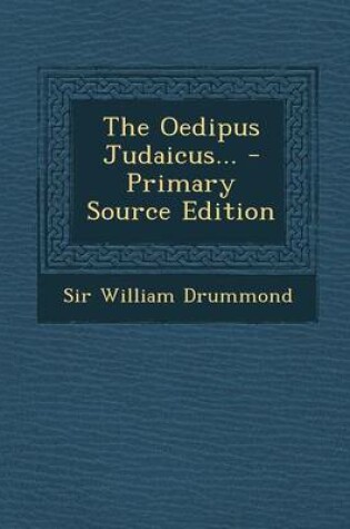 Cover of The Oedipus Judaicus...