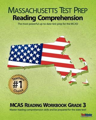 Book cover for Massachusetts Test Prep Reading Comprehension McAs Reading Workbook Grade 3
