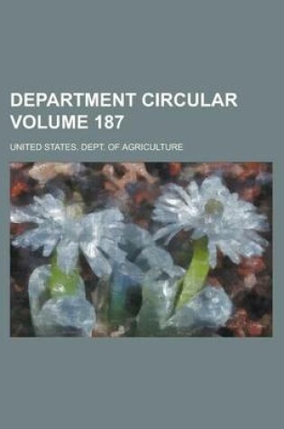 Cover of Department Circular Volume 187