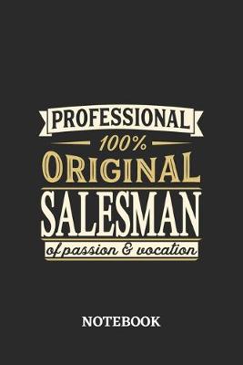 Book cover for Professional Original Salesman Notebook of Passion and Vocation