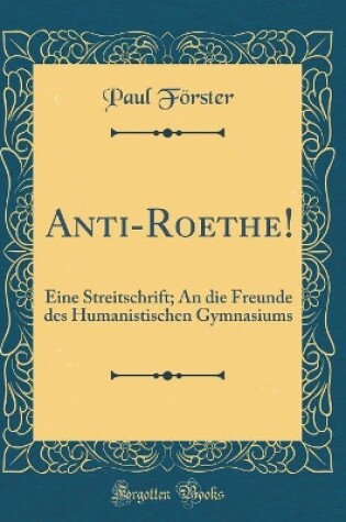 Cover of Anti-Roethe!