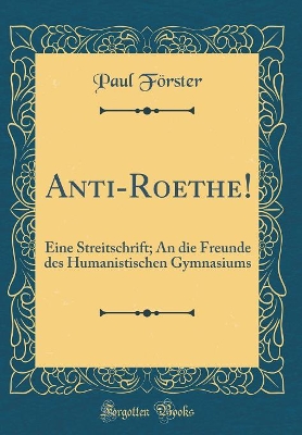 Book cover for Anti-Roethe!