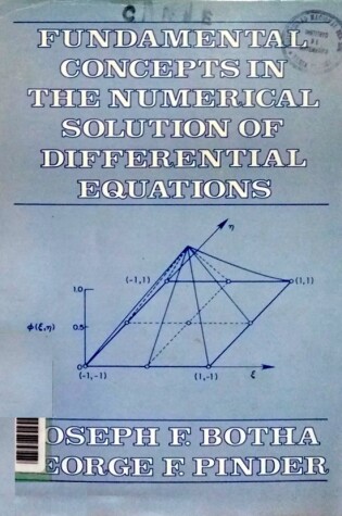 Cover of Fundamental Concepts in the Numerical Solution of Differential Equations