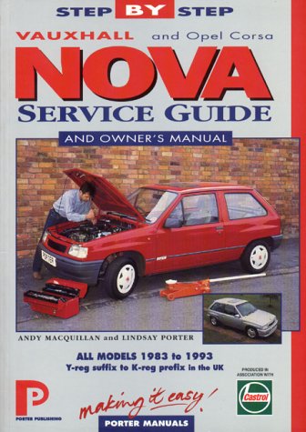 Book cover for Vauxhall Nova Service Guide and Owner's Manual