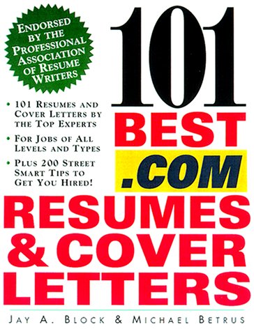 Book cover for 101 Best .Com Resumes