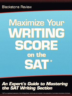 Book cover for Maximize Your Writing Score on the SAT